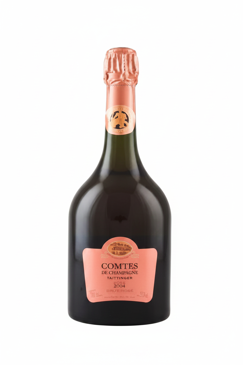2004 Taittinger Comtes de Champagne Rosé prestige cuvée bottle