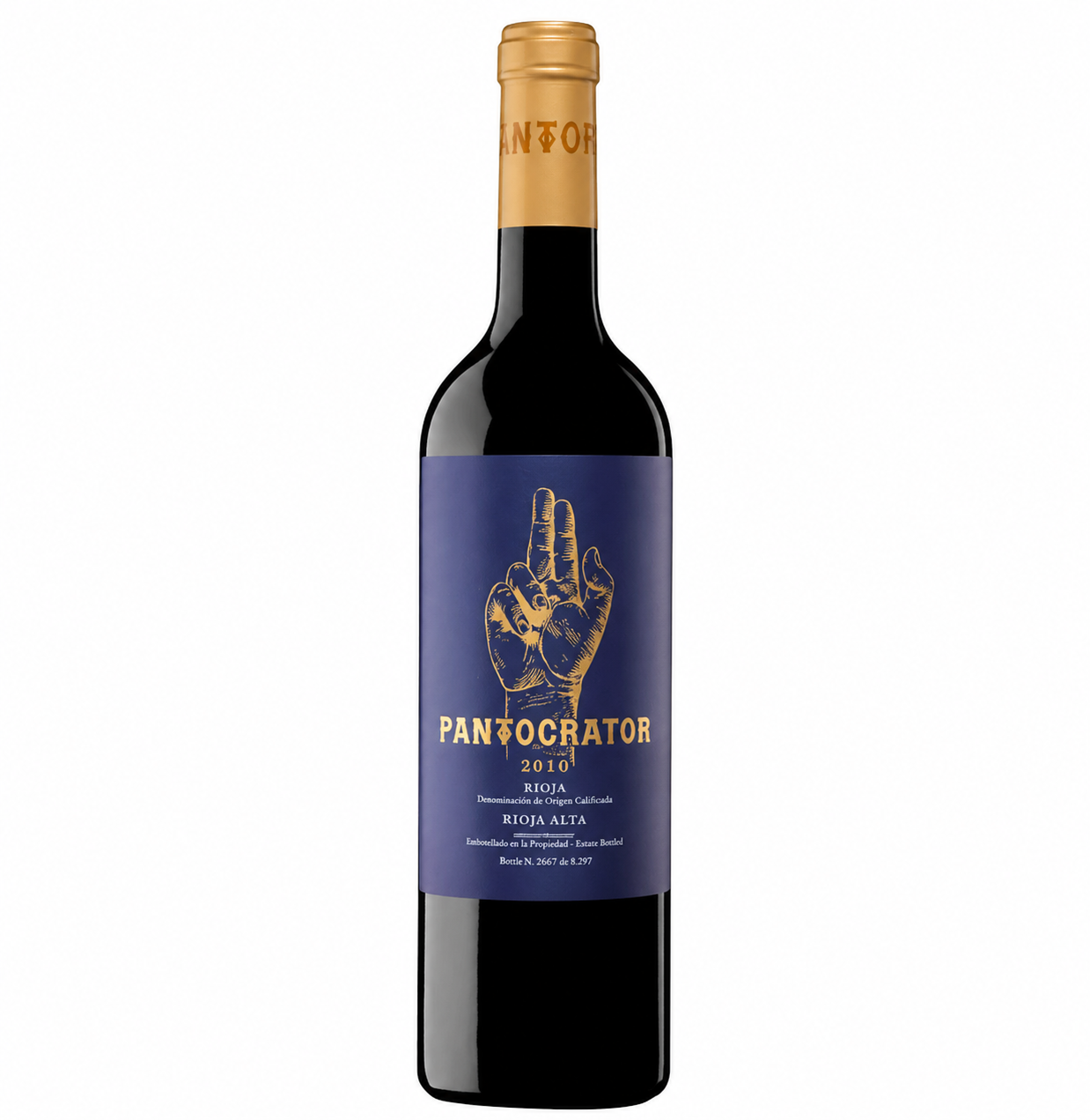 2010 Bodegas Taron Pantocrator Rioja DOCa red wine bottle