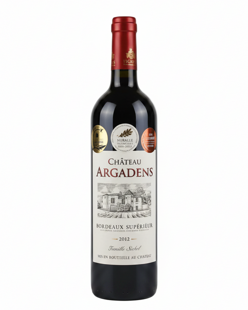2014 Château Argadens Bordeaux Supérieur red wine bottle