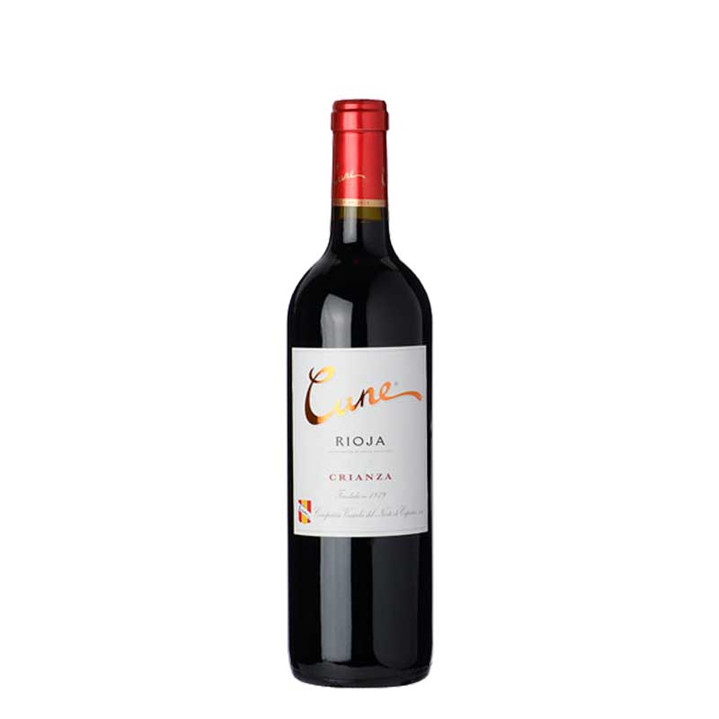 2015 CVNE Cune Crianza Rioja DOCa Tempranillo red wine bottle