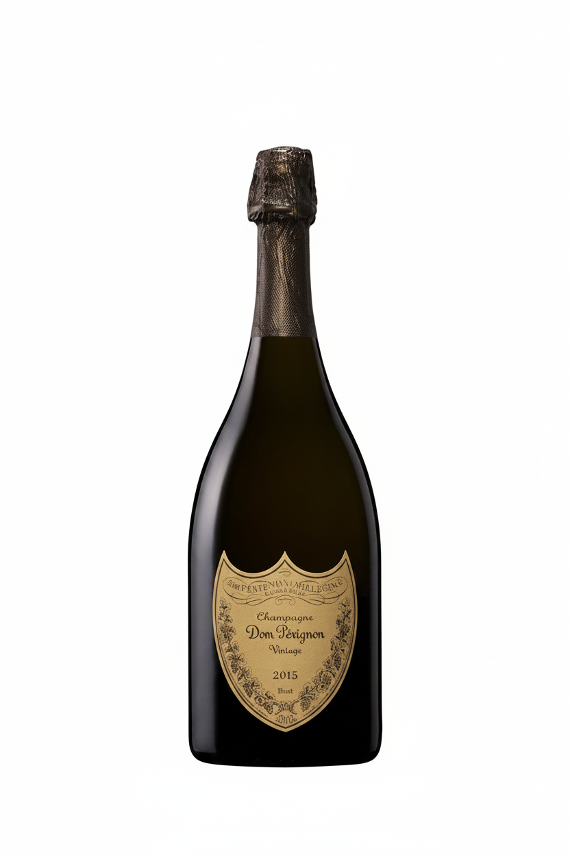 2015 Dom Perignon Brut Vintage Champagne France wine bottle 96pts Suckling 95pts Wine Advocate