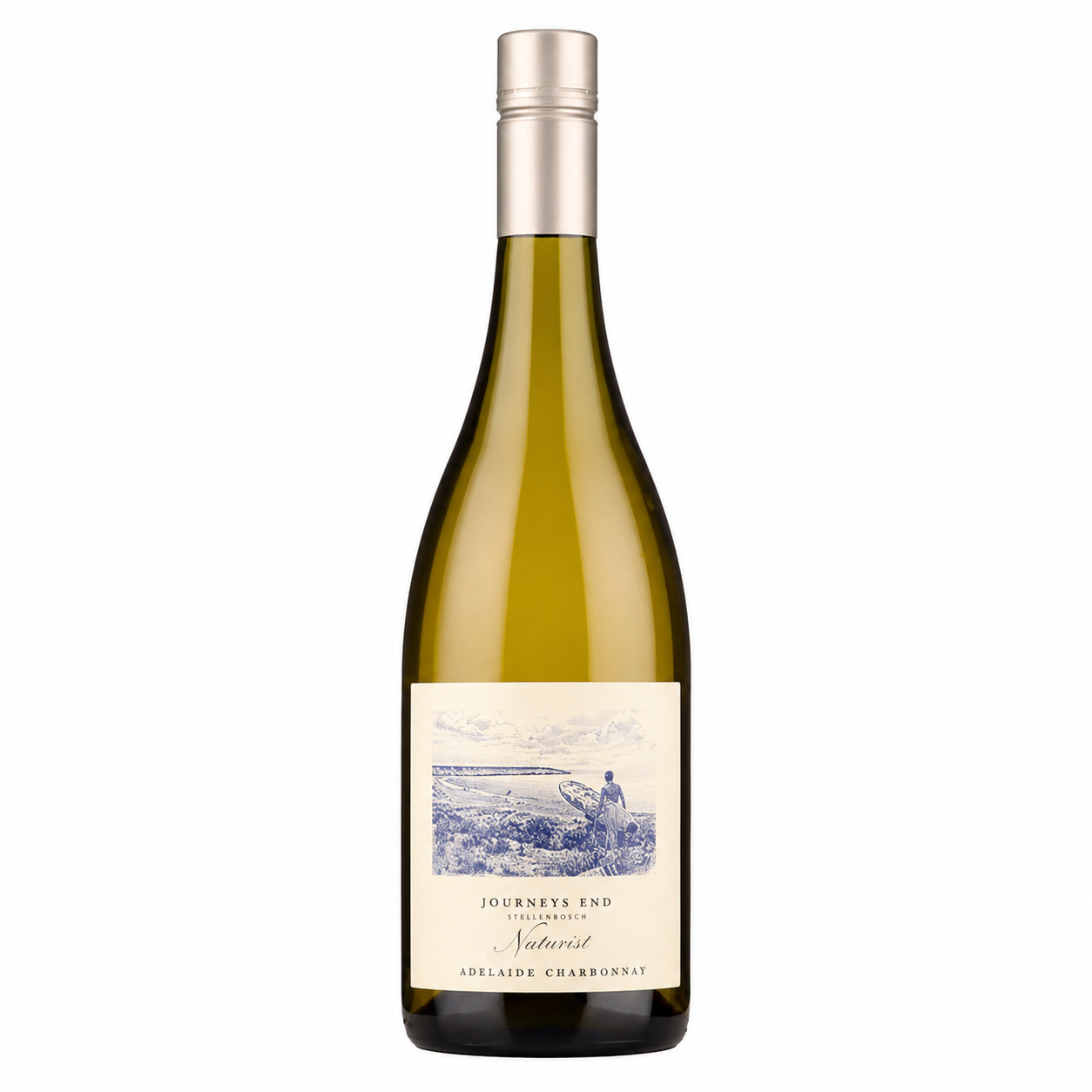 2019 Journeys End Naturist Chardonnay white wine bottle