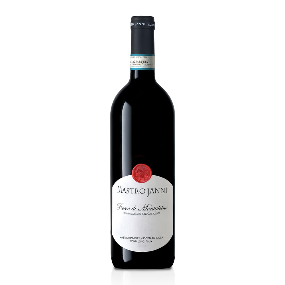 2019 Mastrojanni Rosso di Montalcino Tuscan Sangiovese red wine bottle