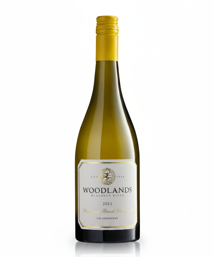 2021 Woodlands Brook Vineyard Chardonnay white wine bottle