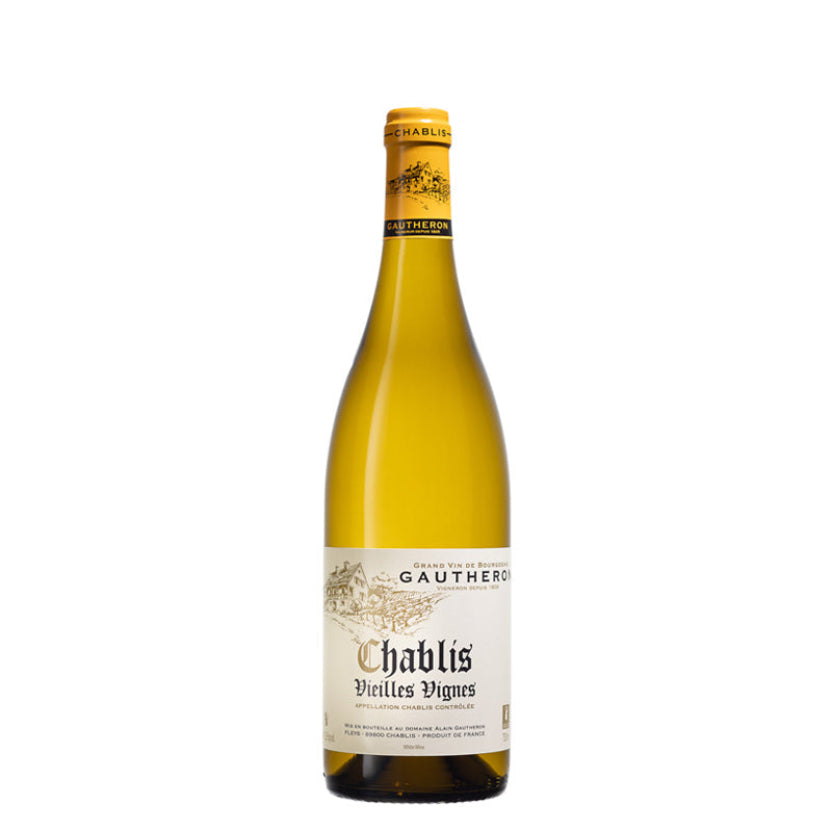 2022 Domaine Gautheron Chablis Vieilles Vignes white Burgundy wine bottle