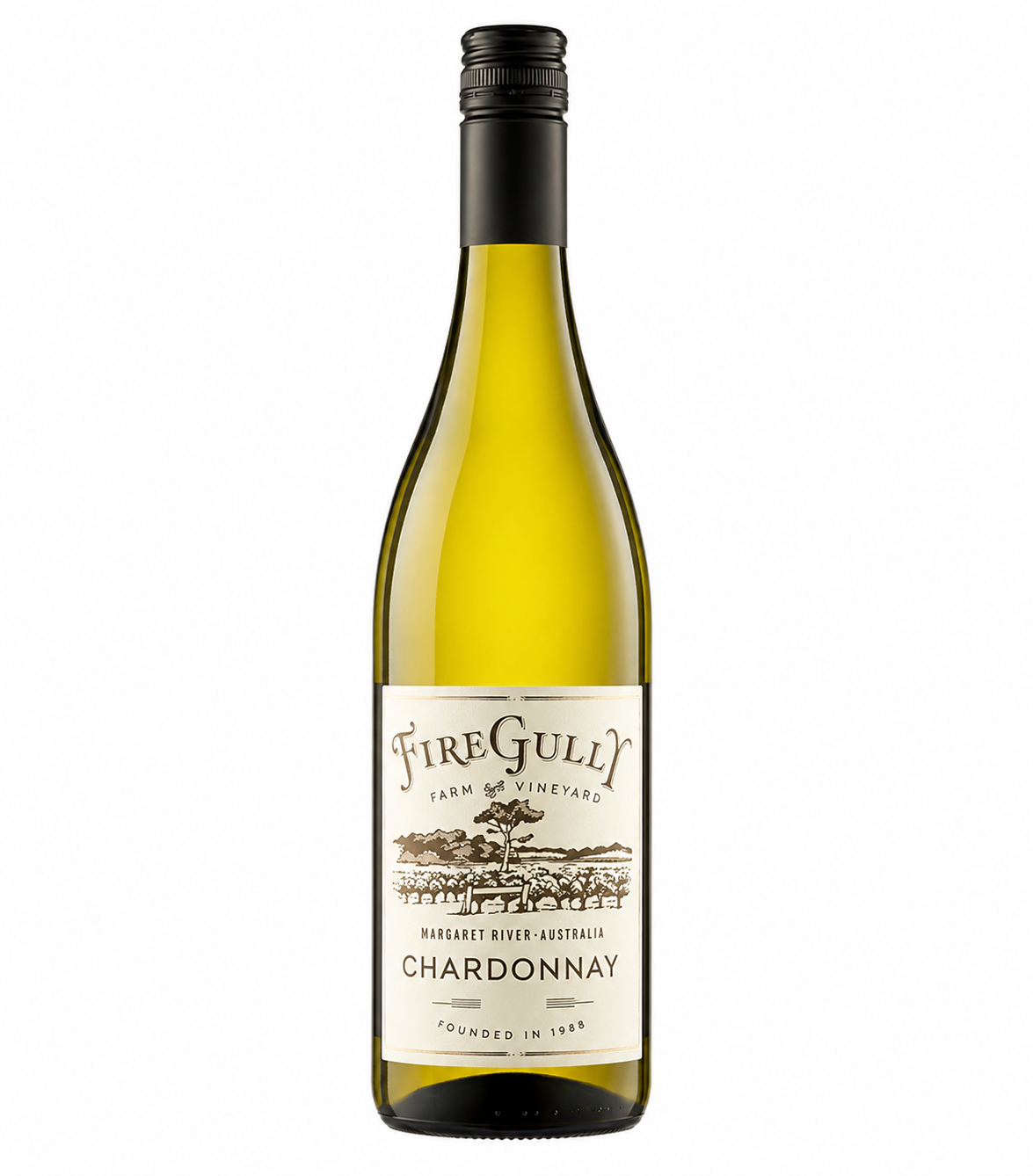 2022 Pierro Fire Gully Chardonnay white wine bottle