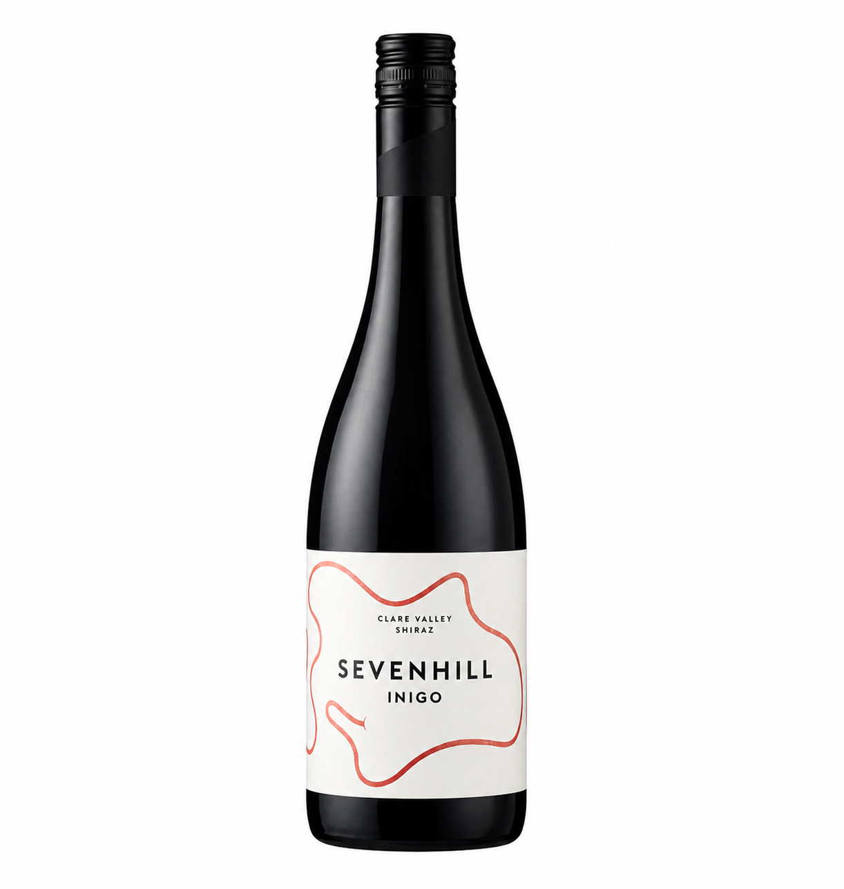 2022 Sevenhill Inigo Shiraz red wine bottle