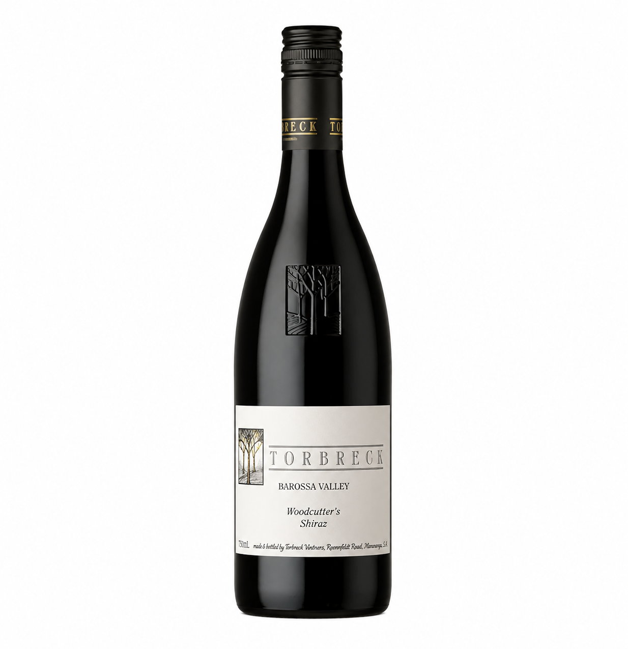 2022 Torbreck Woodcutter's Shiraz red wine bottle