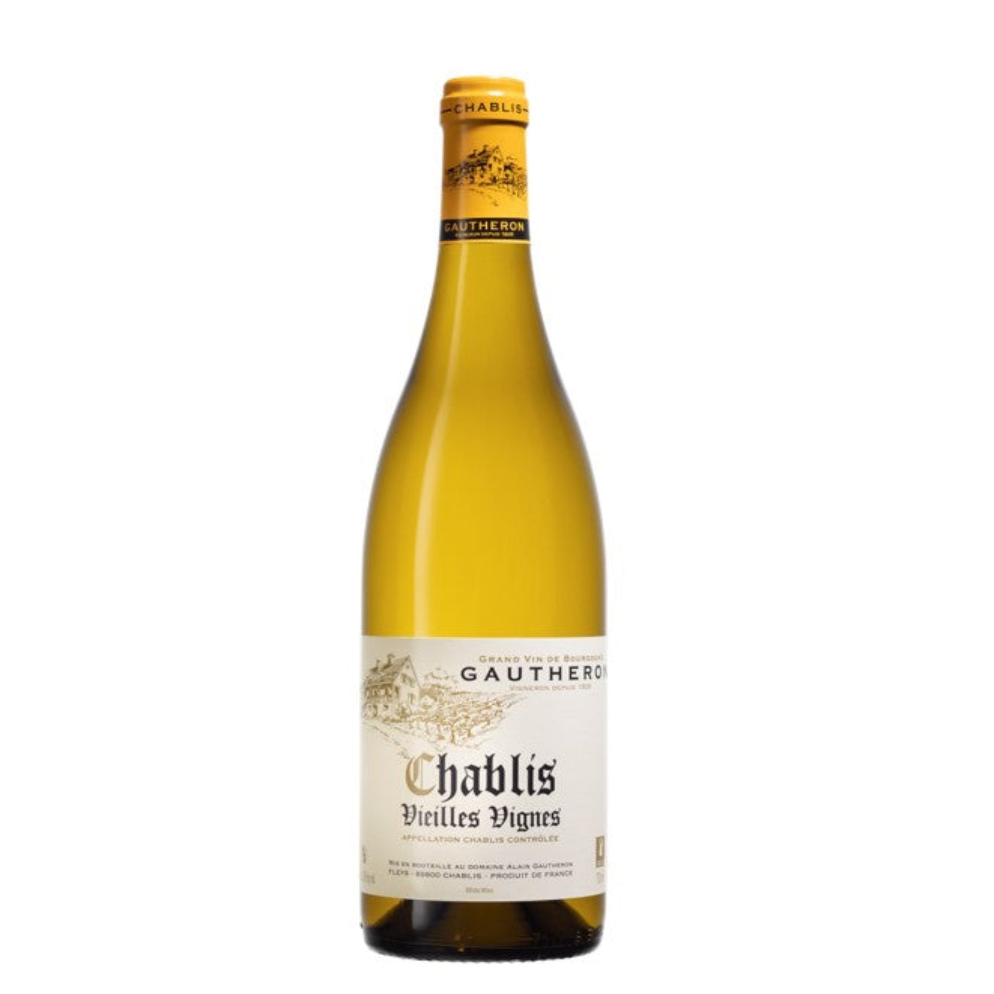 2024 Domaine Gautheron Chablis Vieilles Vignes white Burgundy wine bottle