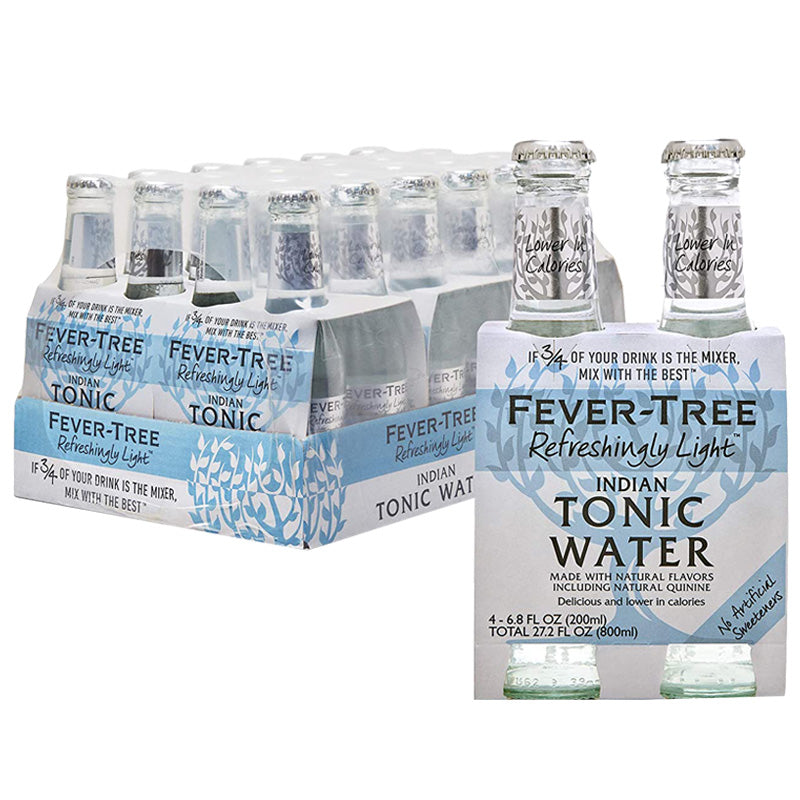 Fever Tree Refreshingly Light Indian Tonic Water 200ml x 24
