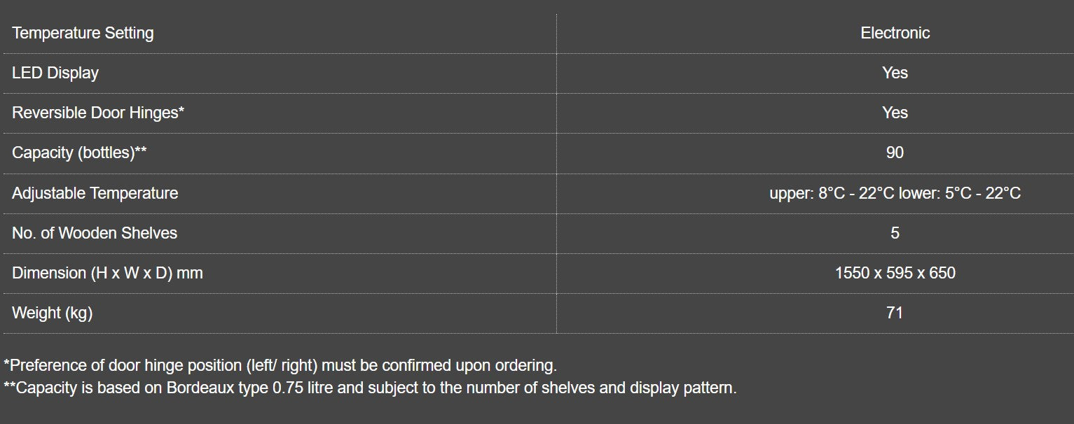 Vintec Allure Series VWM122SAA-X