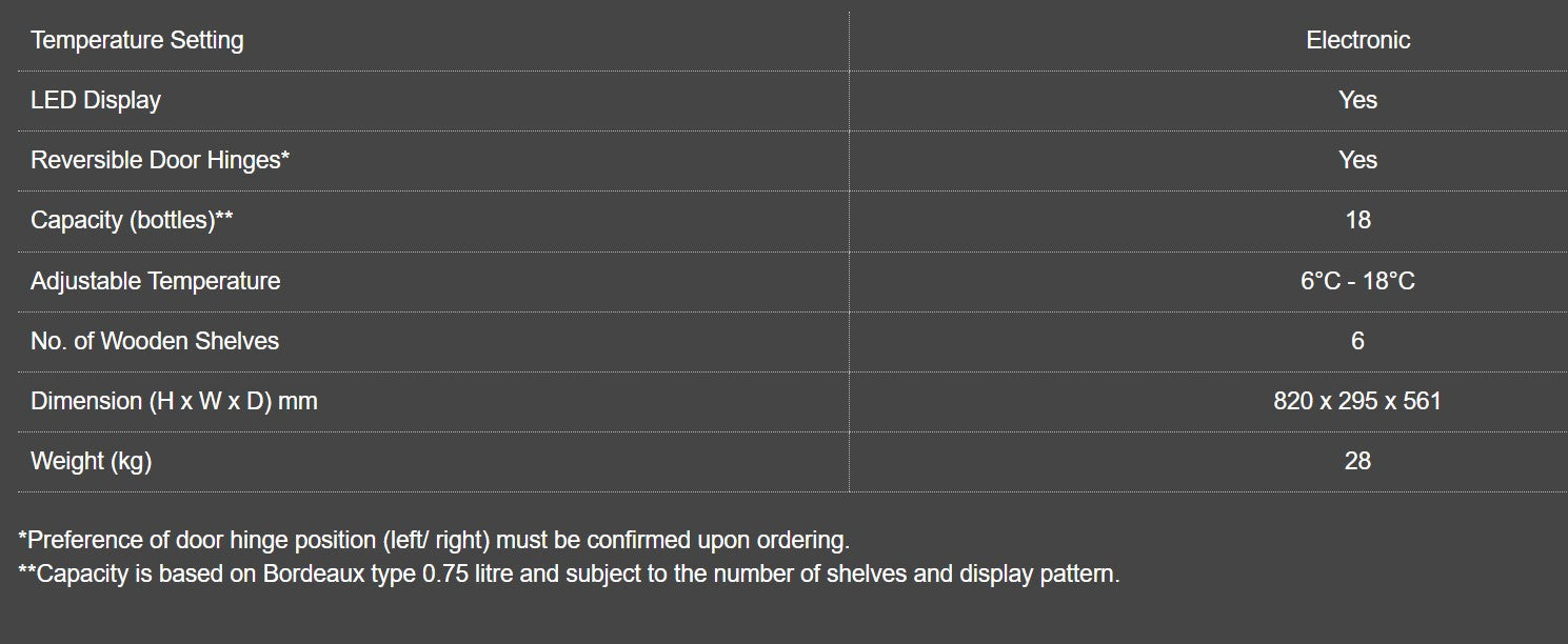 Vintec Noir Series VWS020SBA-X