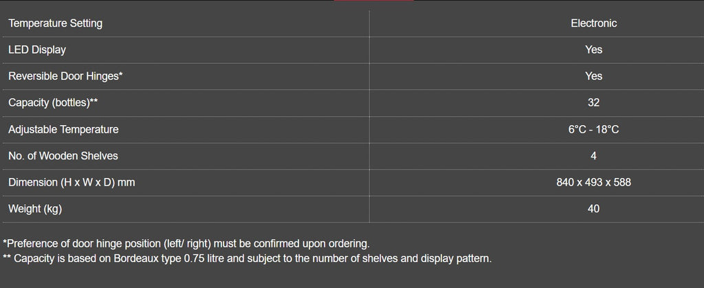 Vintec Classic Series VWS035SCA-X