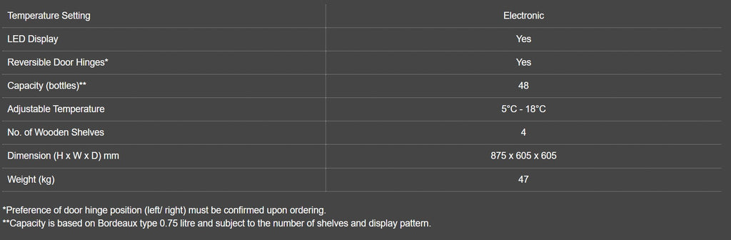Vintec Classic Series - VWS048SCA-X