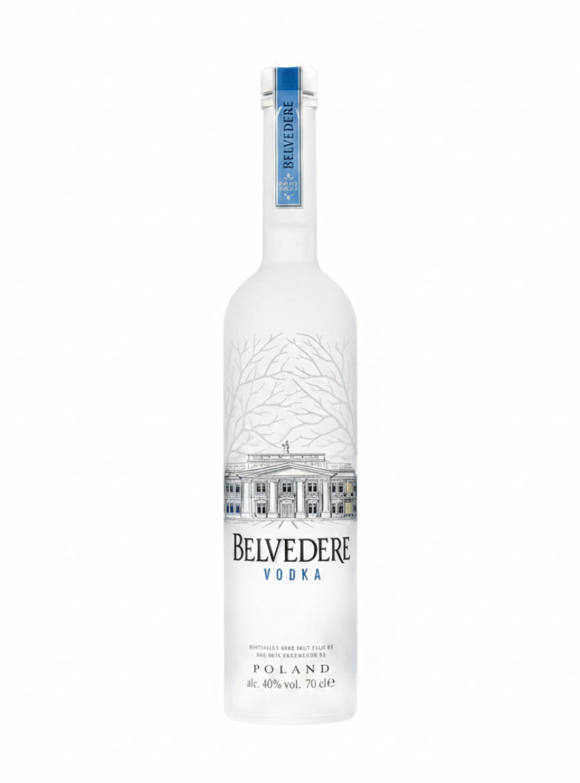 Belvedere Vodka 700ml Polish premium rye vodka bottle