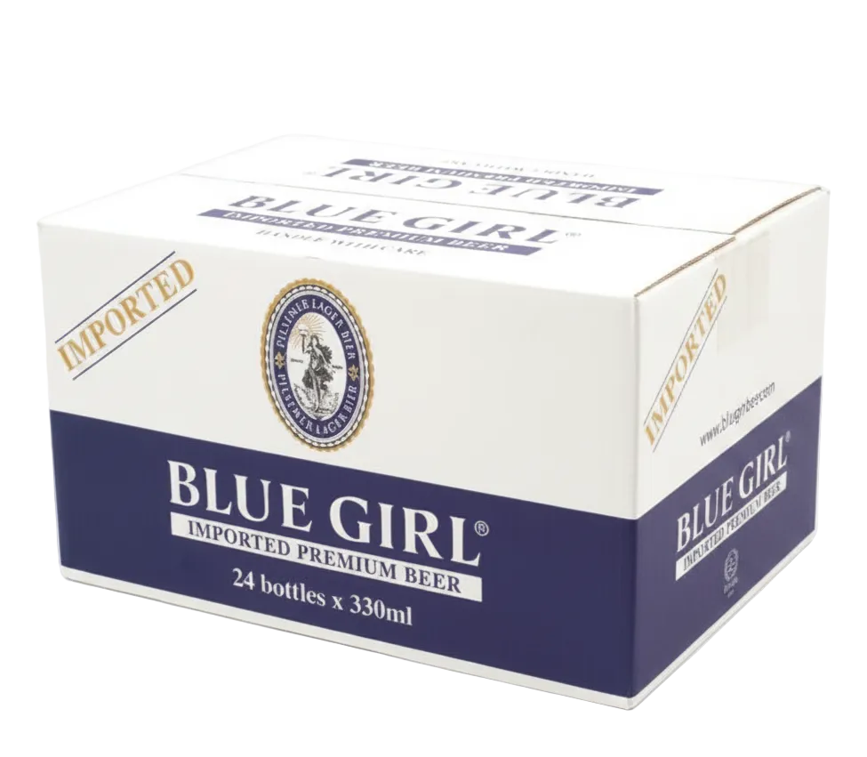 Blue Girl Imported Premium Beer Case