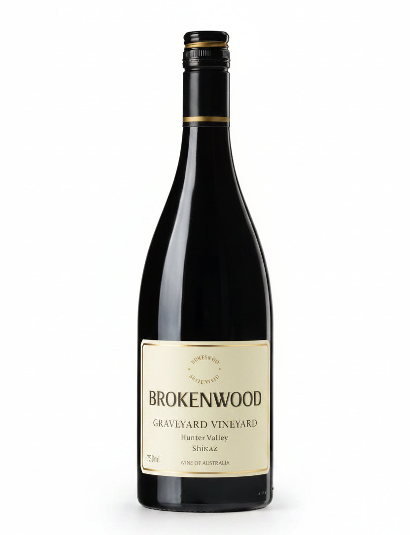 2017 Brokenwood Graveyard Vineyard Hunter Valley Shiraz red wine bottle