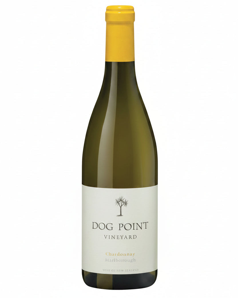 Dog Point Marlborough Chardonnay white wine bottle