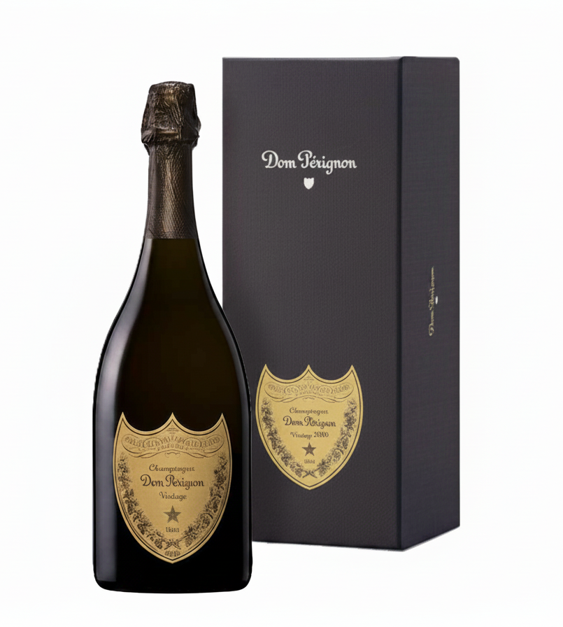 2015 Dom Perignon Brut with Gift Box Vintage Champagne France wine bottle 96pts Suckling 95pts Wine Advocate
