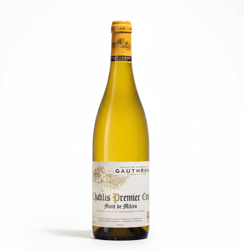 2023 Domaine Gautheron Chablis 1er Cru Mont de Milieu white Burgundy wine bottle
