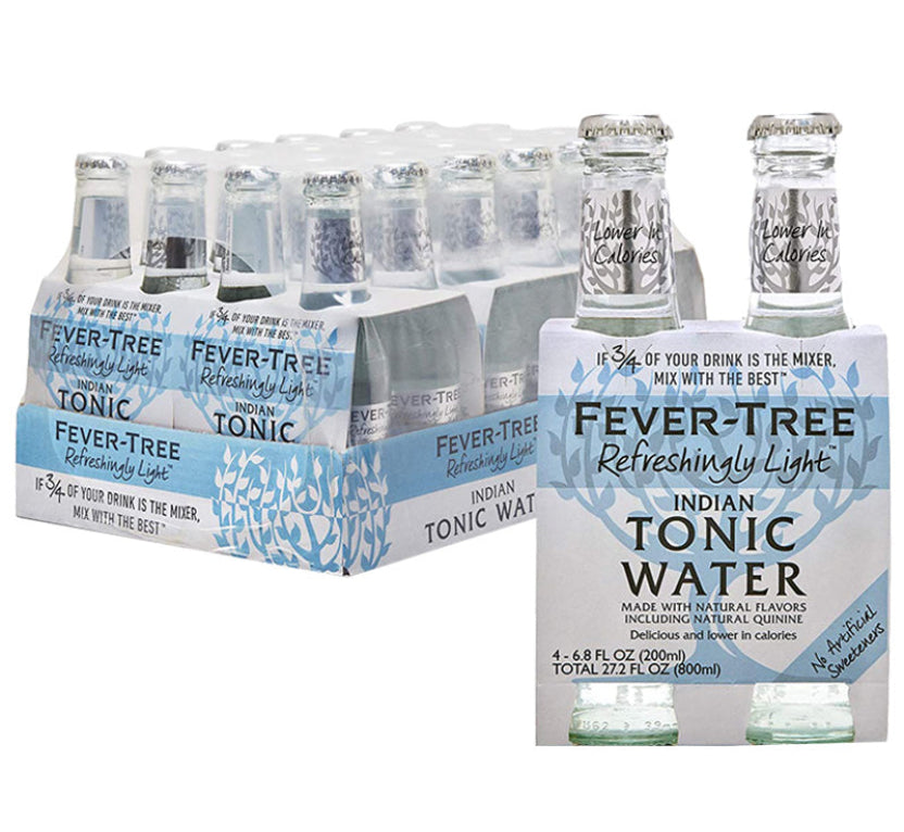 Fever-Tree Refreshingly Light Indian Tonic Water 200ml x 24 case premium mixer