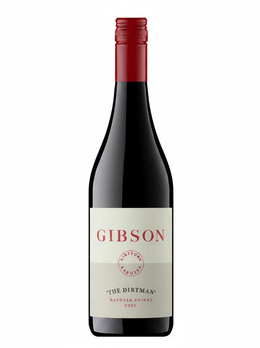 2023 Gibson The Dirtman Shiraz red wine bottle