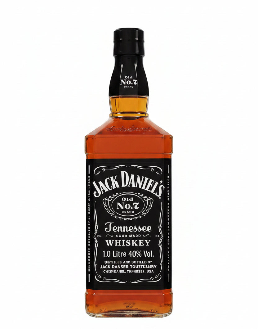 Jack Daniel's Tennessee Whiskey 1 Litre American sour mash bottle