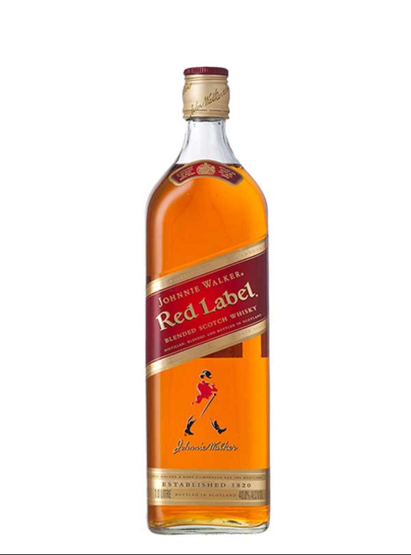 Johnnie Walker Red Label Blended Scotch Whisky 1 Litre bottle