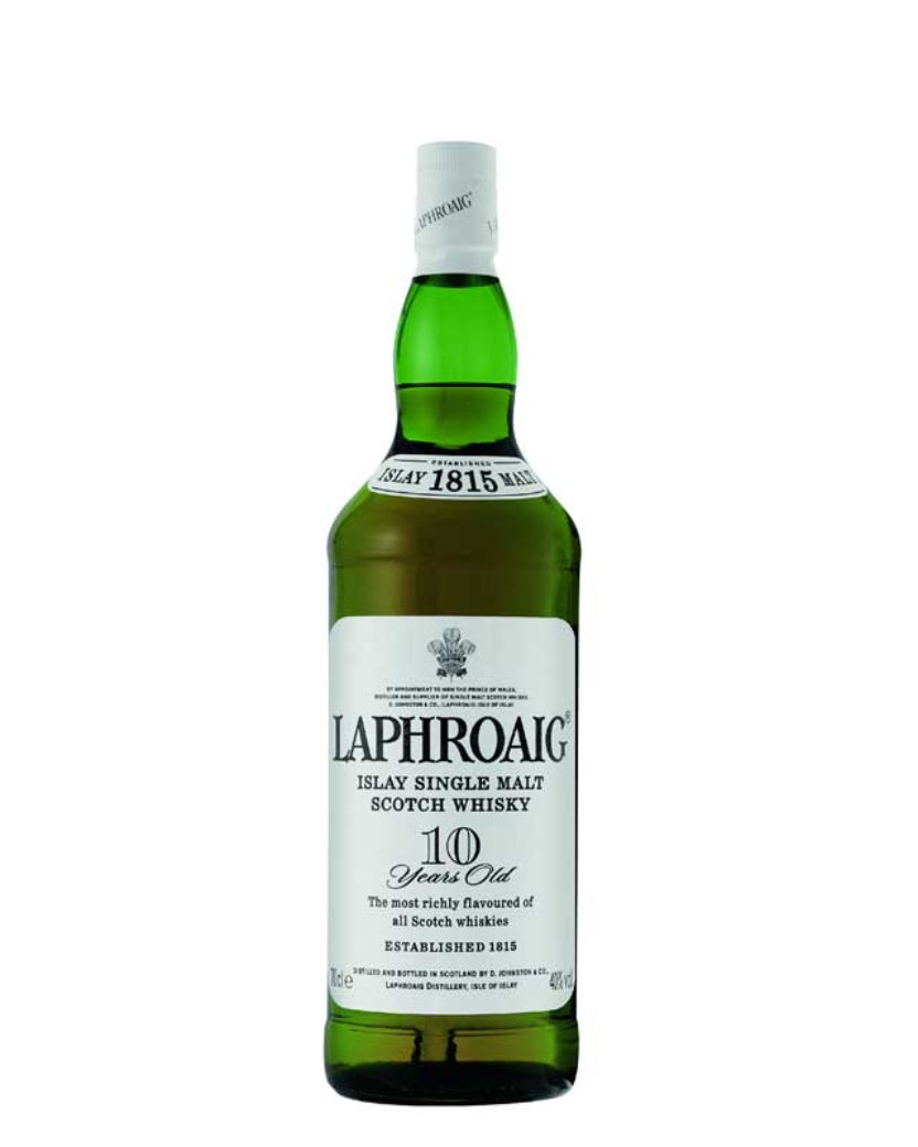 Laphroaig 10 Year Islay Single Malt Scotch Whisky 700ml peaty Scotch bottle