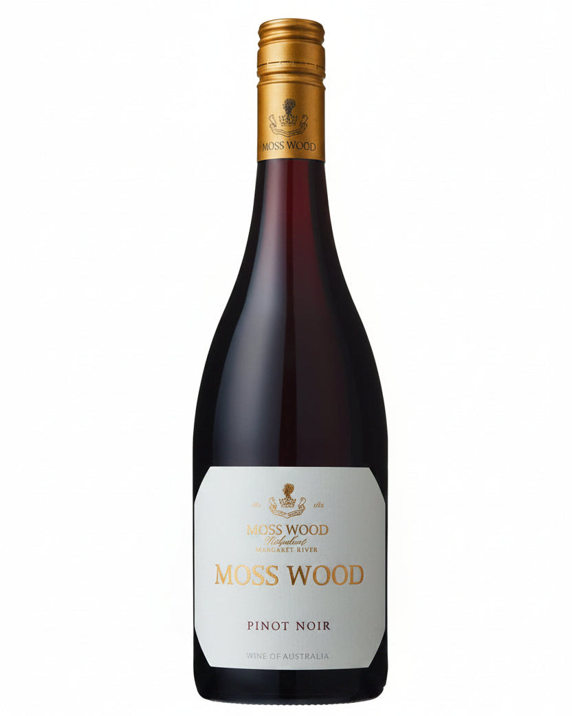 Moss Wood Pinot Noir red wine bottle