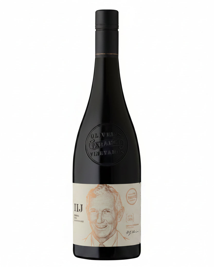 2021 Olivers Taranga Vineyards HJ Reserve Shiraz red wine bottle