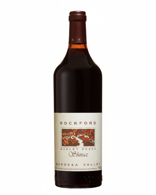 2001 Rockford Basket Press Shiraz red wine bottle