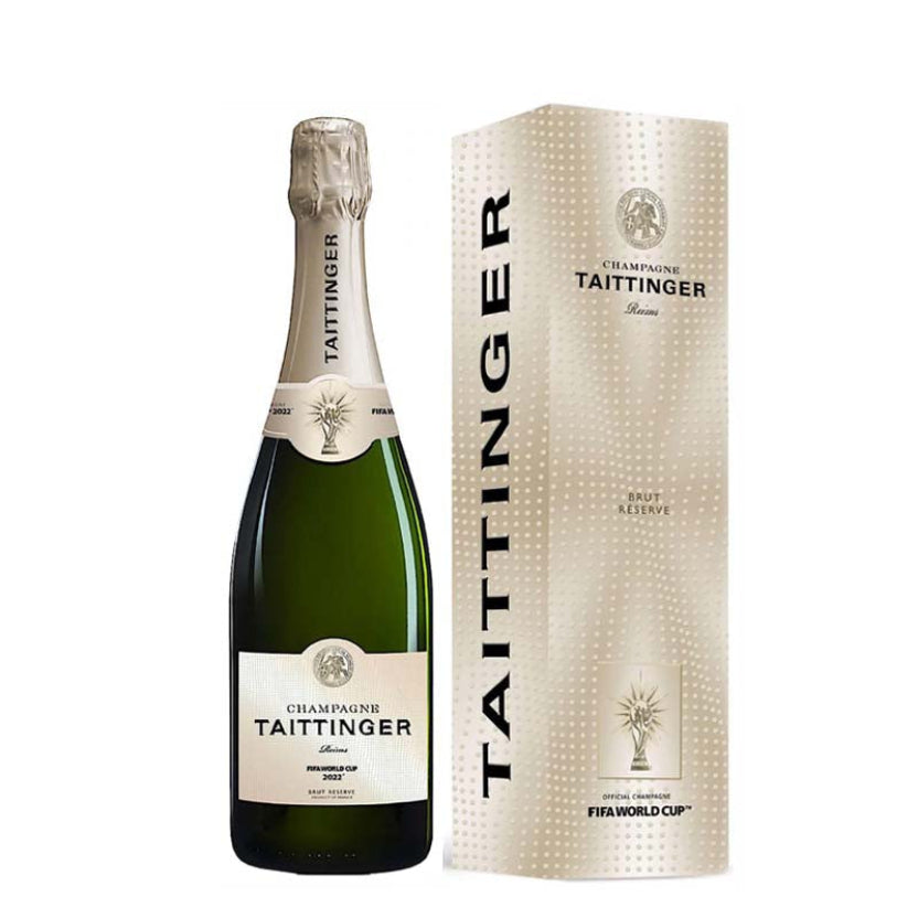 Taittinger Brut Reserve NV FIFA World Cup 2022 Limited Edition Champagne France wine bottle