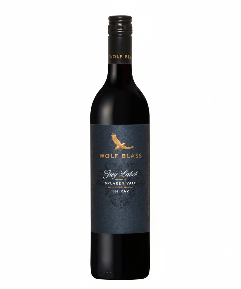 2016 Wolf Blass Grey Label McLaren Vale Shiraz red wine bottle