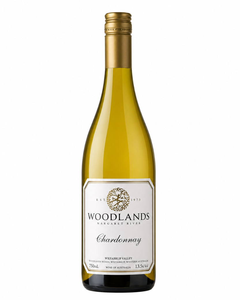 Woodlands Wilyabrup Valley Chardonnay white wine bottle